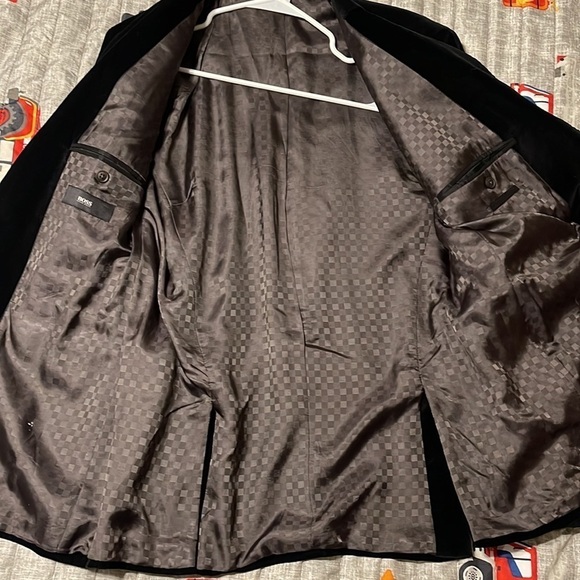 Tuxedo jacket Hugo boss black cotton like new . - Picture 5 of 10